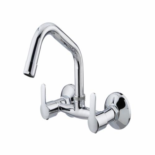 Sink Mixer Wall Mounted with Swinging Spout 